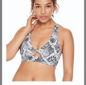NWT PINK Victoria Secret snake print sports bra